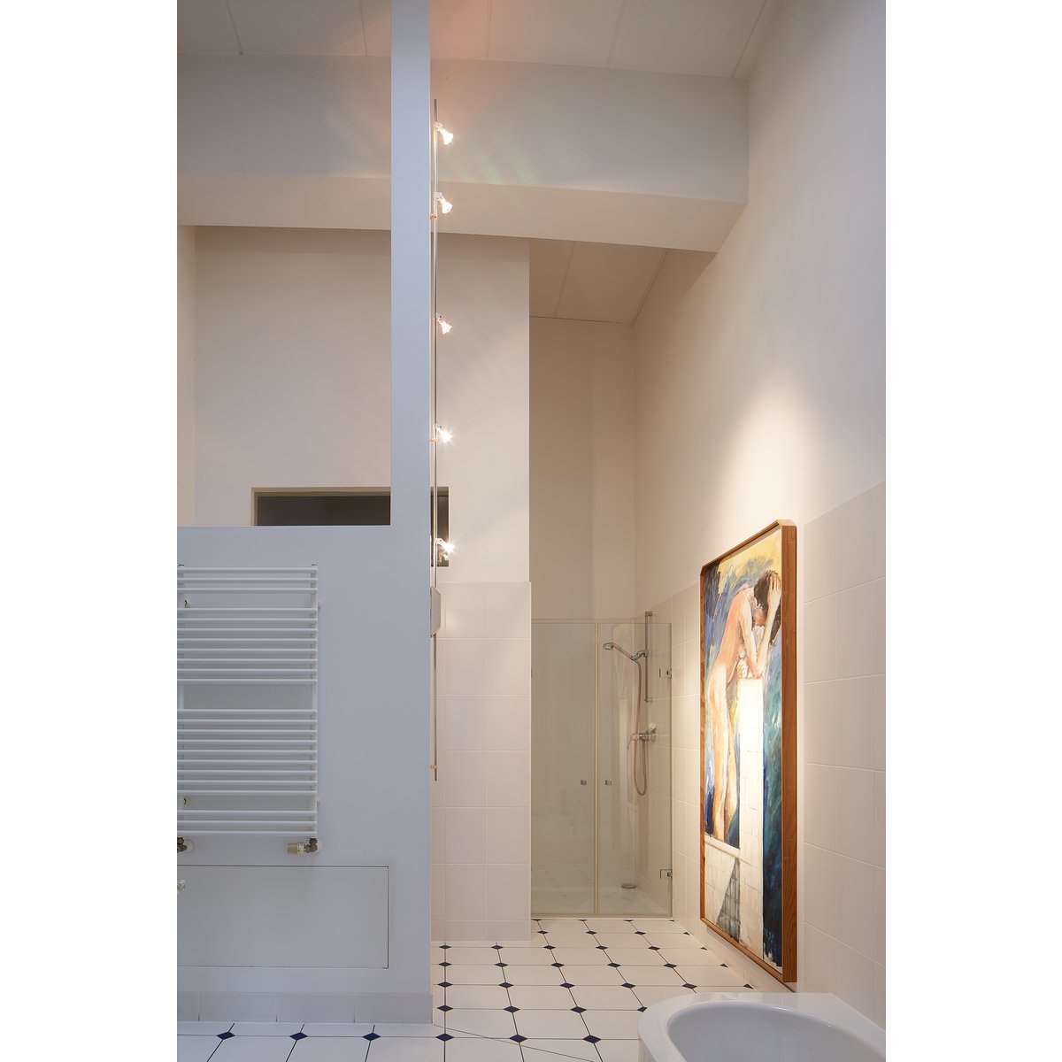 Betec Leuchten Manufactur - Galaxis-Line Rail Plafondlamp Led Zwart-Goud 1M - wandlampen - gemonteerd