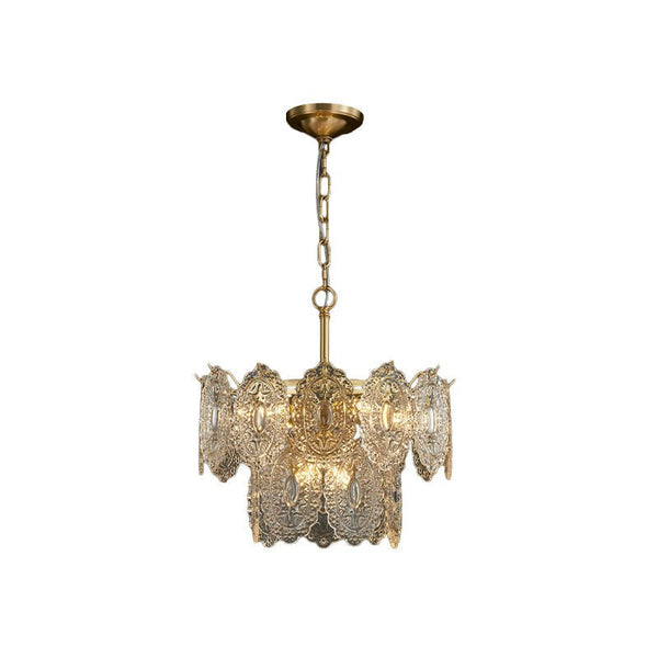 Luxe Kristallen Kroonluchter – Elegant Design met Gouden Afwerking