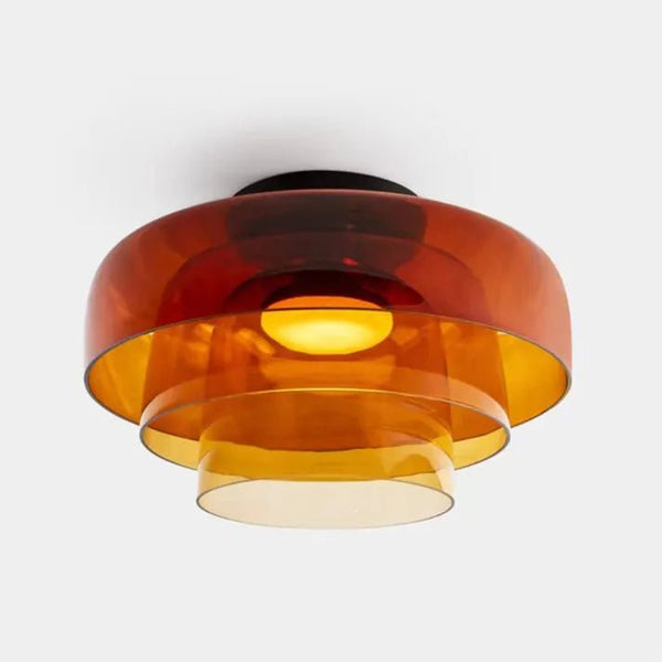 Scandinavische Designer Creatieve Persoonlijkheid Middeleeuwse Glazen Plafondlamp - plafondlamp - in de kamer