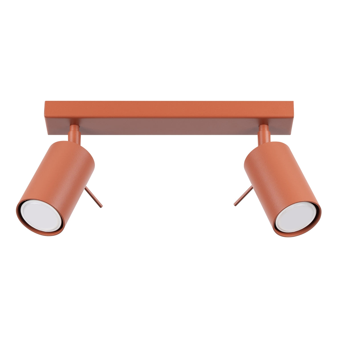 Plafondlamp RING 2 rood ochra