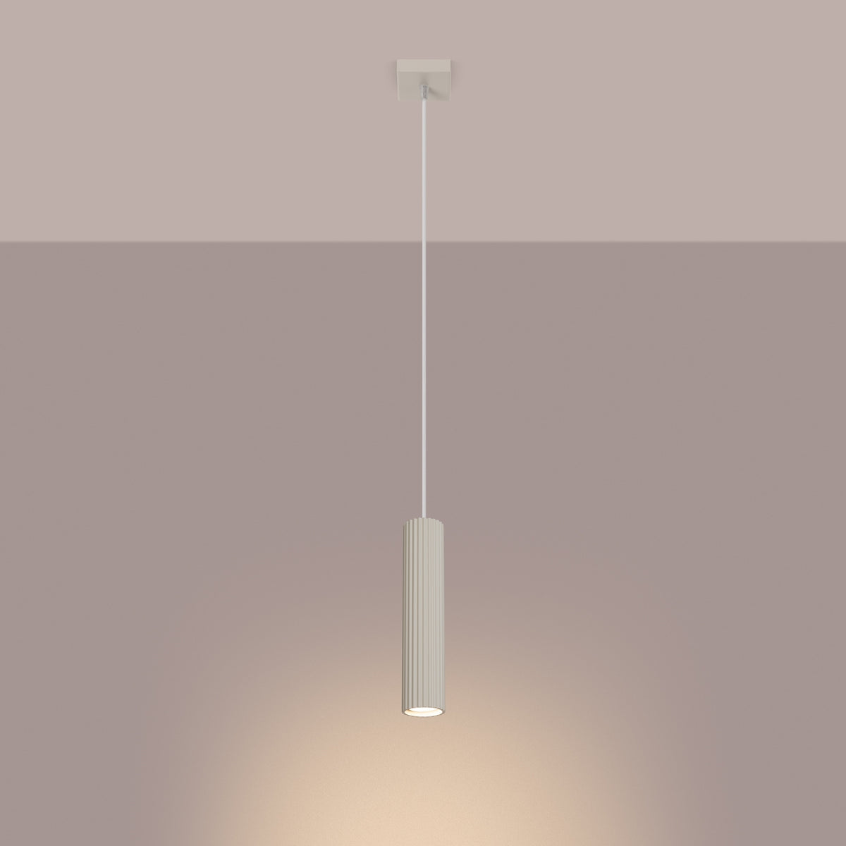 Hanglamp KARBON 1 beige