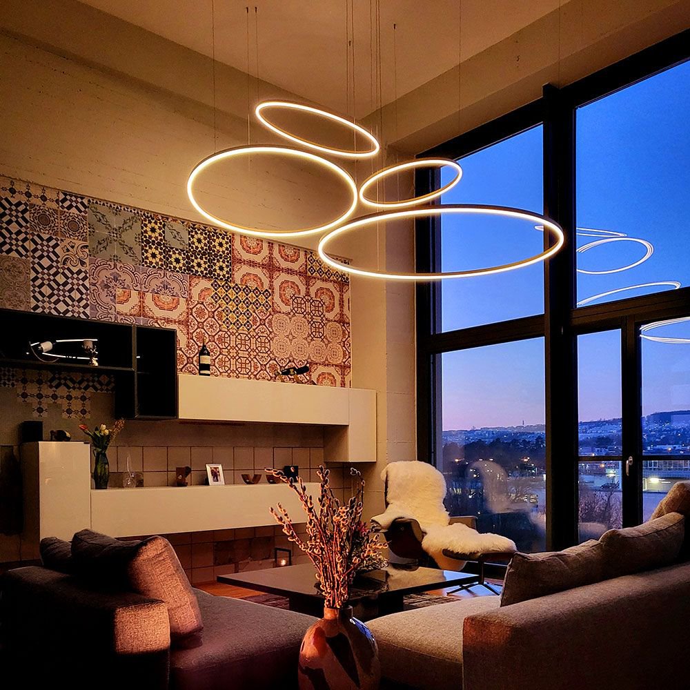 Skapetze - Ring 100 LED Hanglamp Direct 5m - hanglampen