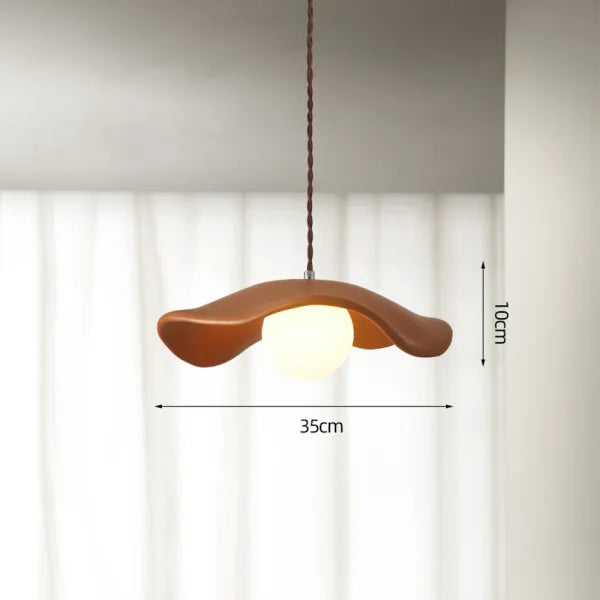 Creatieve Wabi Sabi Eetkamer Hanglamp Met Lotusbladeren - hanglampen - detail