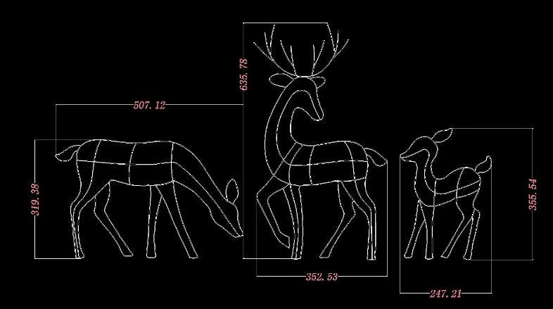 LumiRein LED Rendier Familie
