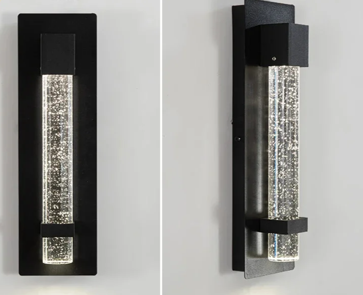 CrystalLux Buitenwandlamp – Moderne Waterdichte Wandverlichting met K9 Kristal & Anti-Roest Aluminium - buitenverlichting - i