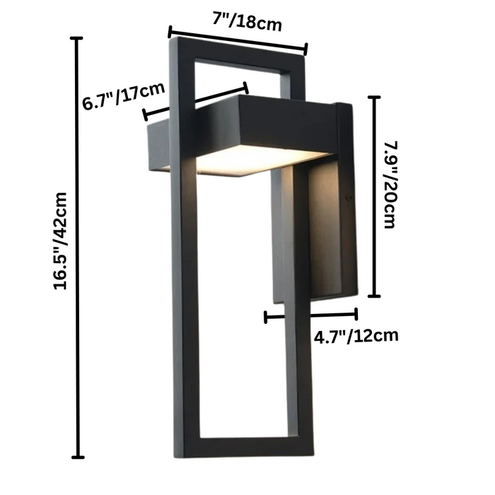 Moderne Wandlamp Buiten - wandlampen - zijaanzicht