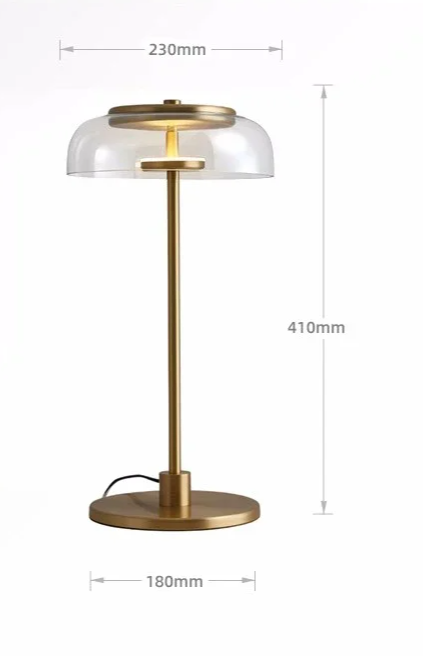 Aurélo – Designer Tafellamp van Glas met LED in Postmoderne Stijl - tafellampen - in de kamer