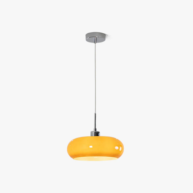 Hailie Broodvormige Glazen Hanglamp - hanglampen - close-up