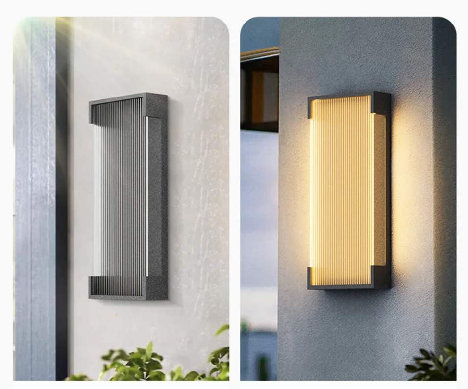 SolarSteel Wandlamp – Zonne-energie Buitenlamp in RVS - buitenverlichting - verlicht