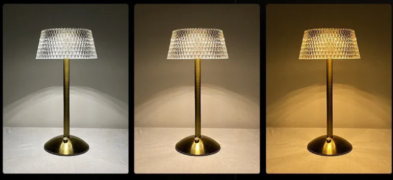 LumaGlow Touch – Oplaadbaar Glazen LED Nachtlampje