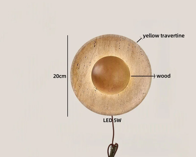 TravernoLux LED Wandlamp - wandlamp - afmetingen