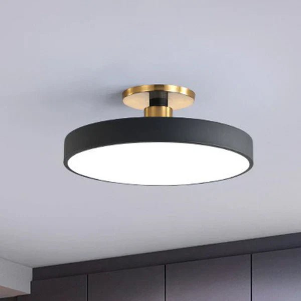 Ronde Flush Mount Light Scandinavische Stijl Acryl Slaapkamer Led Semi Spoel Plafondlamp