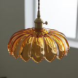 Vintage Glazen Bloem Hanglamp