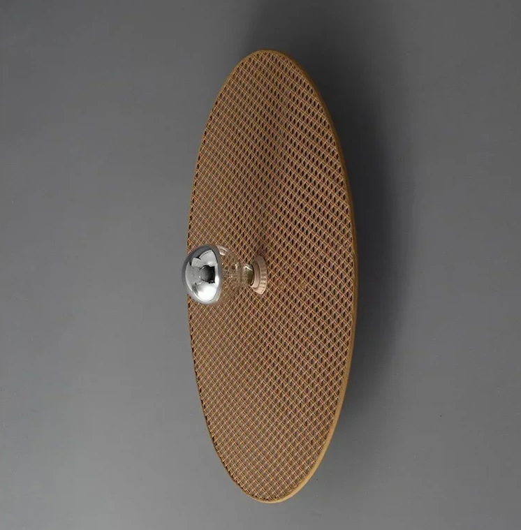 RattanHikari Handgemaakte Japanse Bamboe Wandlamp - wandlamp - materiaaldetail
