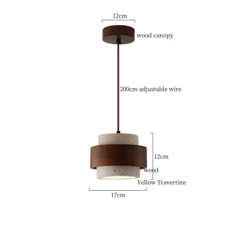 ZenAura Japanse Wabi-Sabi LED Hanglamp - hanglampen - afmetingen