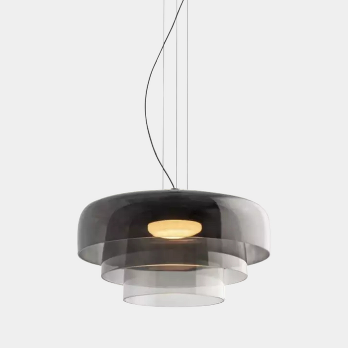 Glazen Plafondlamp Met Historische Charme en Moderne Functionaliteit - plafondlamp - gemonteerd