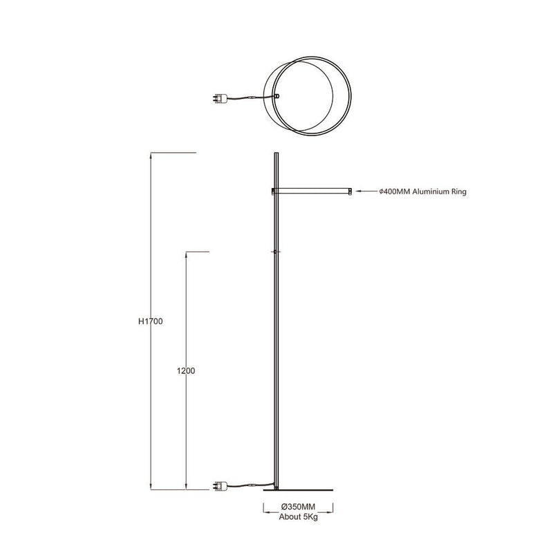 Skapetze - Ring LED Vloerlamp