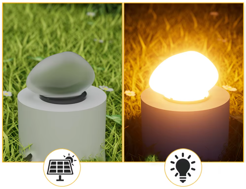 LUXGLOW Solar Kiezel Buitenlamp - buitenverlichting - afmetingen