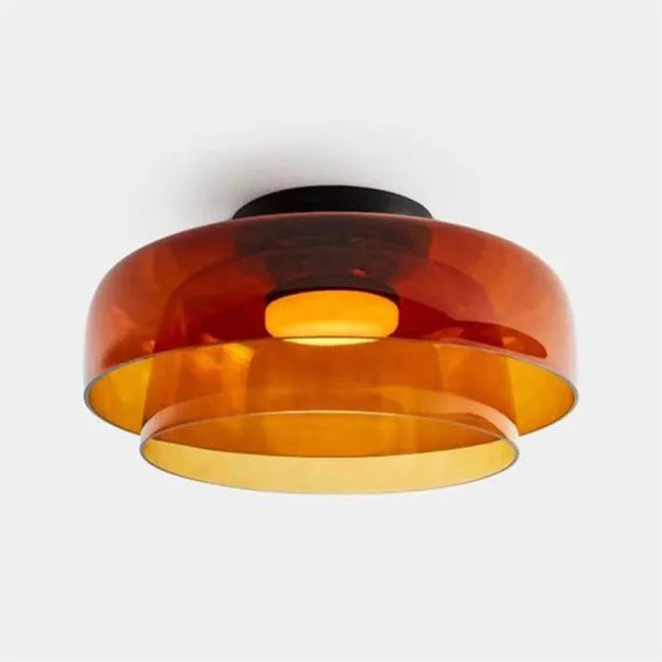 Scandinavische Designer Creatieve Persoonlijkheid Middeleeuwse Glazen Plafondlamp