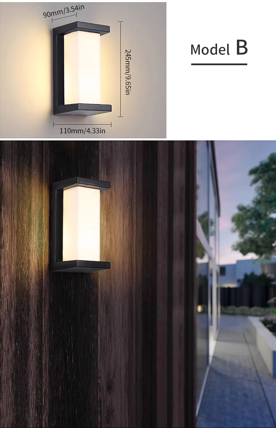 SENSOLUX Radar Sensor LED Wandlamp - wandlamp - gemonteerd