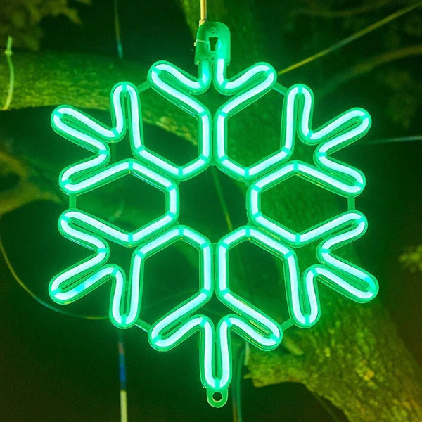 Kerstmis Led Waterdicht Sneeuwvlok Licht - buitenverlichting - close-up