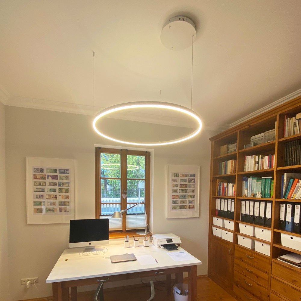 Skapetze - S.LUCE Ring 100 Direct of Indirect LED Hanglamp - hanglampen - detail