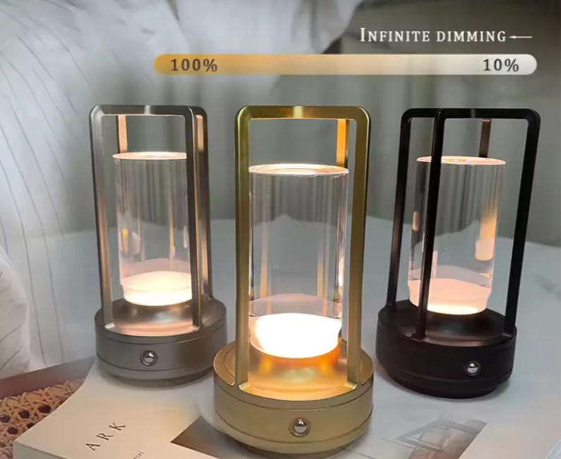 LumiCrystal Oplaadbare LED Tafellamp met Touch - tafellampen - sfeerbeeld