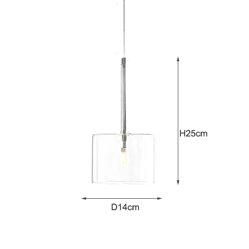 LuceVetro Eleganza – Italiaanse Minimalistische Design Hanglamp