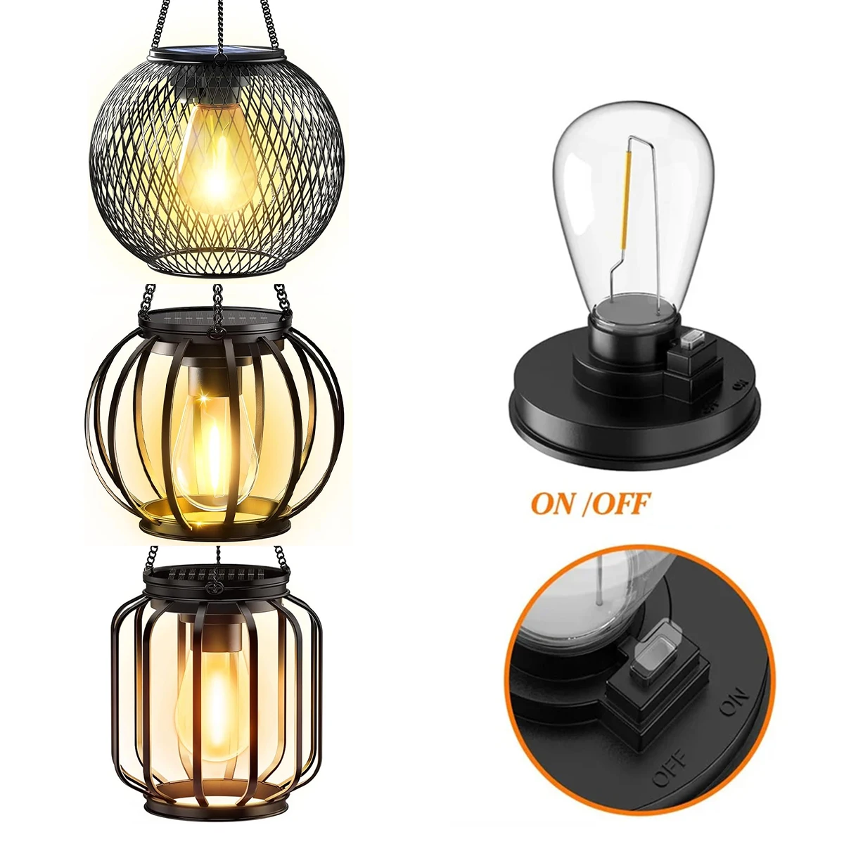 SOLARIA Vintage Solar LED Lantaarn - buitenverlichting - sfeerbeeld