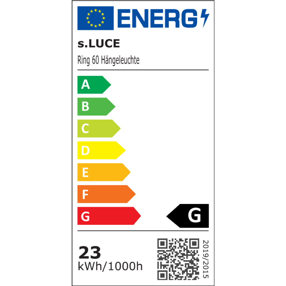 Skapetze - Ring 60 Led-hanglamp Direct 5M - hanglampen - gemonteerd