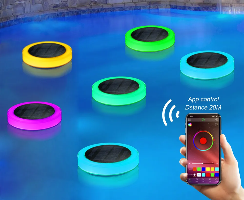 LUMISPHERE RGB Drijvende Zwembadlamp - buitenverlichting - afmetingen