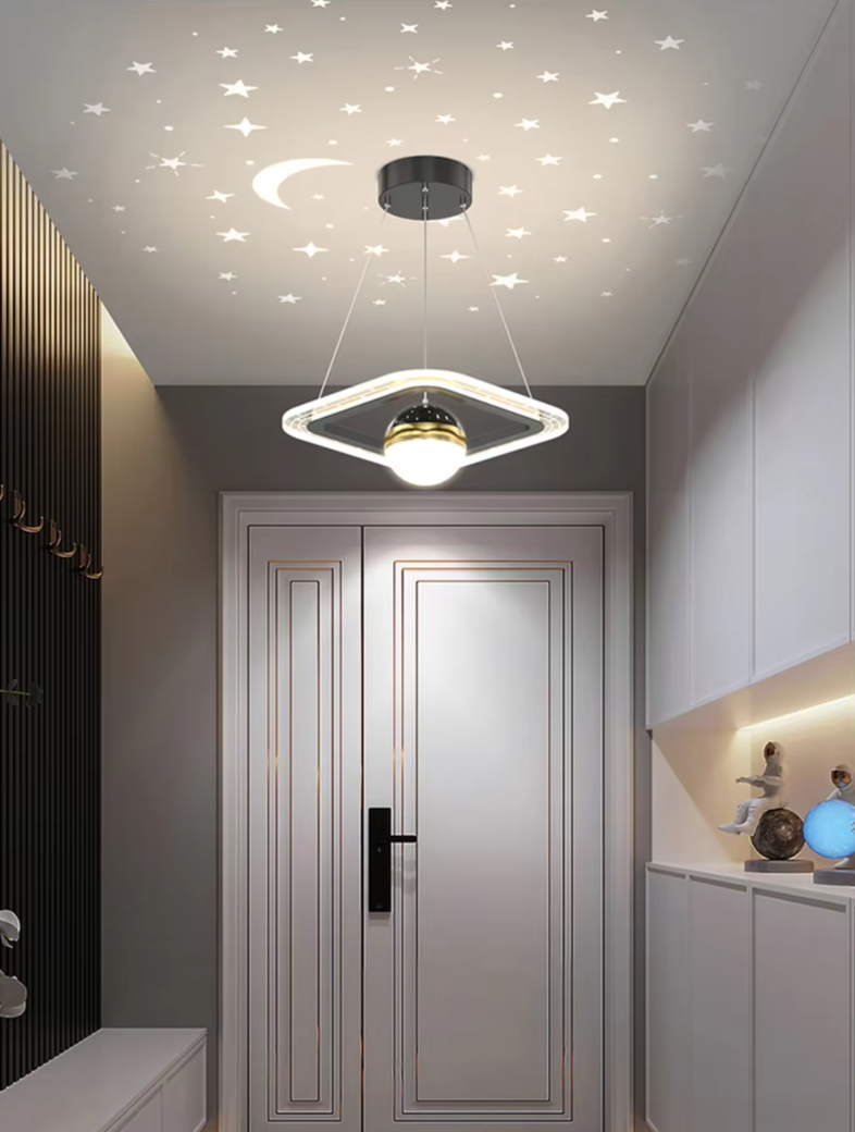 LunaNova LED Plafondlamp met Sterrenprojectie - hanglampen - sfeerbeeld