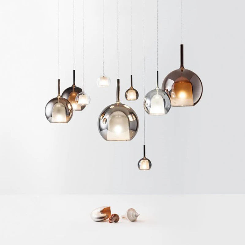 Scandinavische Hanglamp Van Aluminium En Glas