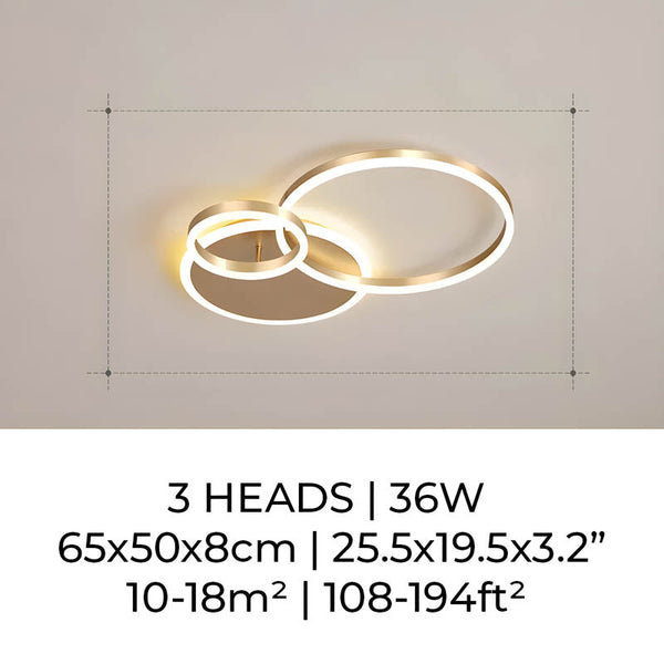 Unieke en Moderne Led-Plafondlamp - plafondlamp - afmetingen