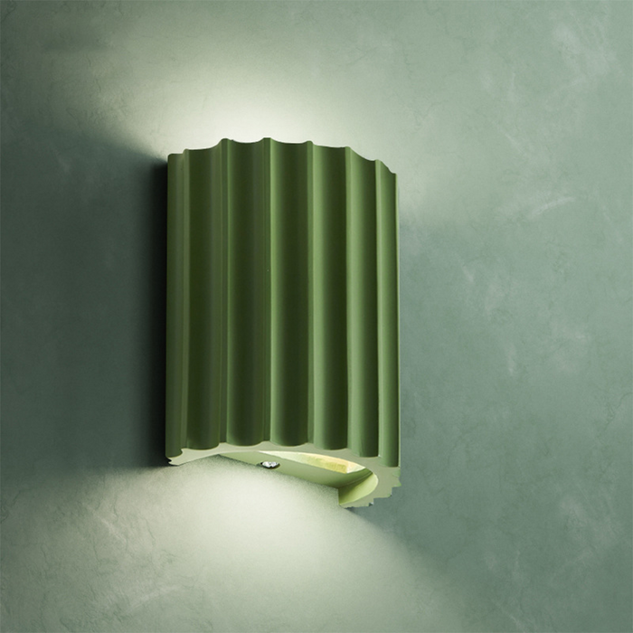 Moderne Halfronde Wandlamp Van Hars Voor De Woonkamer - wandlampen - sfeerbeeld