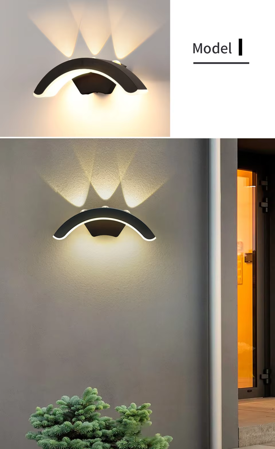 SENSOLUX Radar Sensor LED Wandlamp - wandlamp - zijaanzicht