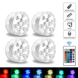 LUMISNAP 10-LED RGB Onderwaterlampen met Magnetische Bevestiging