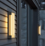 SolarSteel Wandlamp – Zonne-energie Buitenlamp in RVS