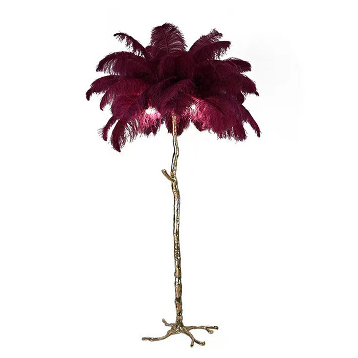 Nordic Struisvogel Veren Vloerlamp - vloerlamp - close-up