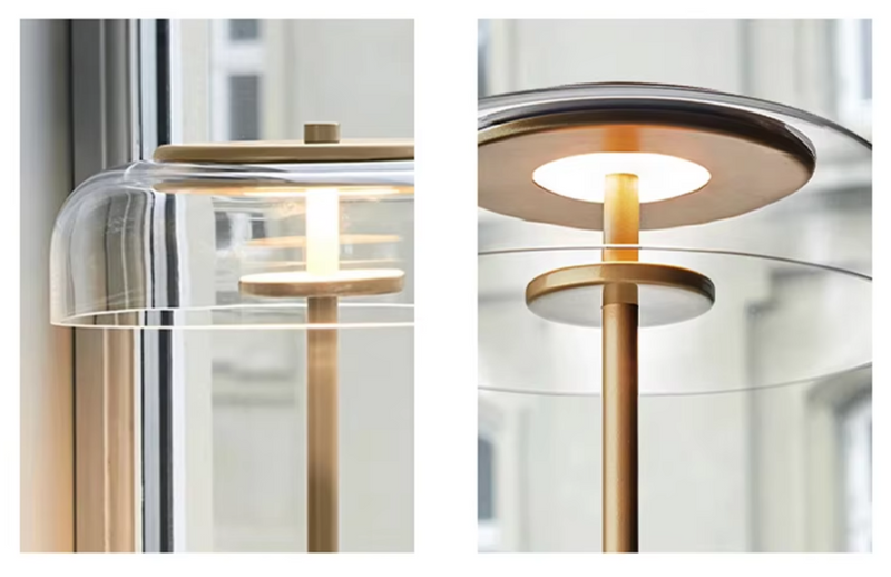 Aurélo – Designer Tafellamp van Glas met LED in Postmoderne Stijl