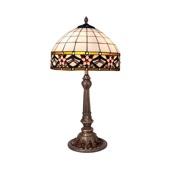 Alexandra Lighting - Tafellamp Met Tiffany Vorm En Scherm Diameter 40Cm Museum Serie