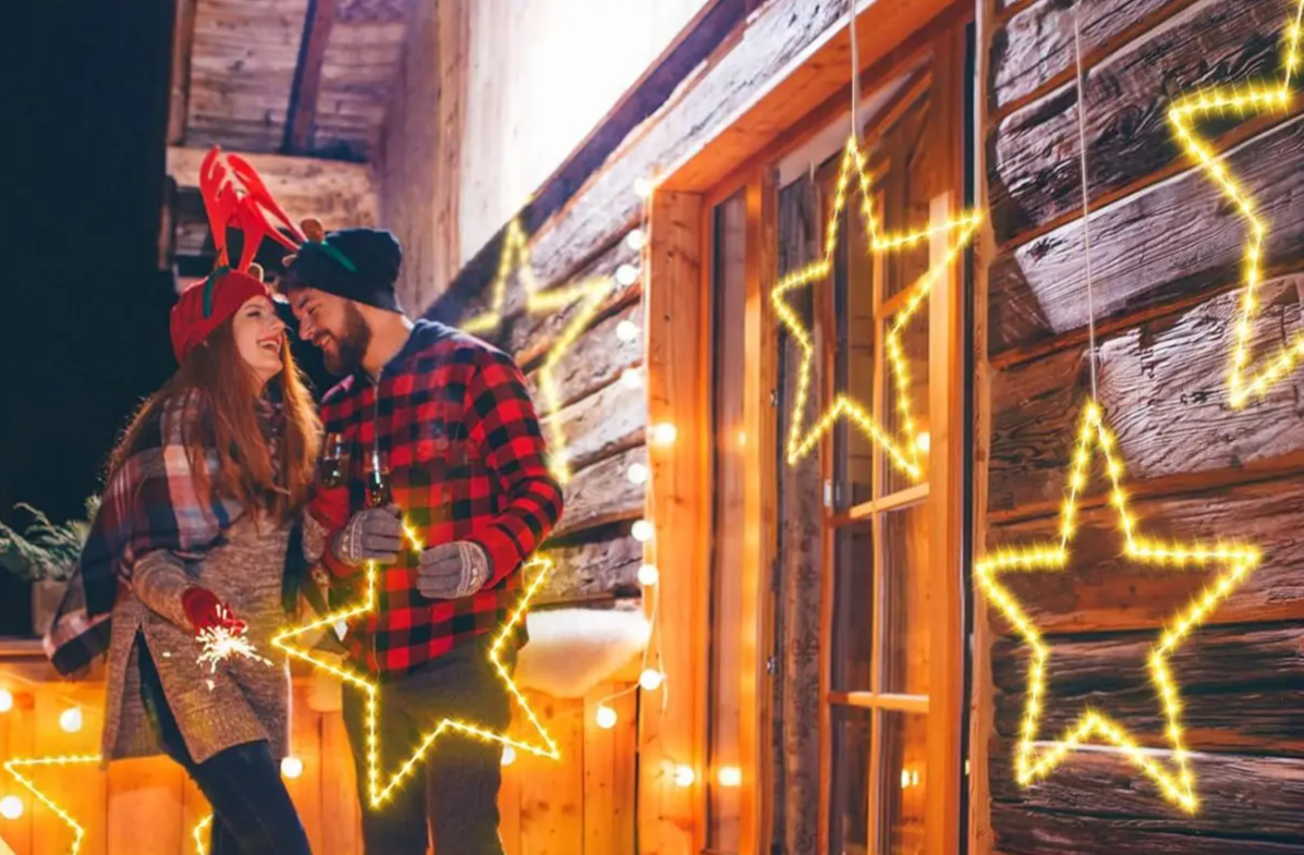 StellaLume Kerst Sterren Raamverlichting - buitenverlichting - afmetingen