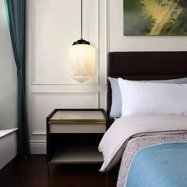 Vintage Melkglas Hanglamp - hanglampen - in de kamer