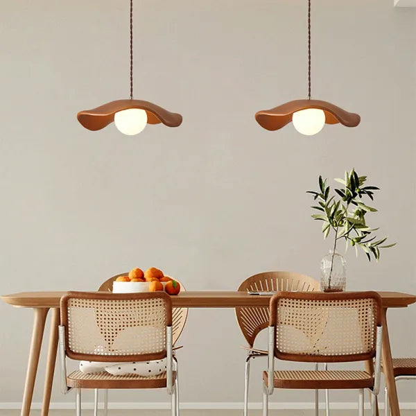 Creatieve Wabi Sabi Eetkamer Hanglamp Met Lotusbladeren - hanglampen - in de kamer