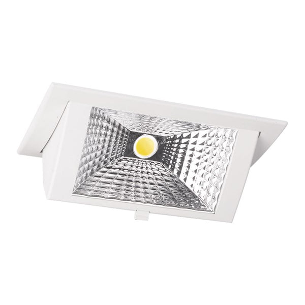 LED Downlight Wandwasher Wandy Medium Wit 27W 3850lm 78x100D - 840 Koel Wit - 238x145mm