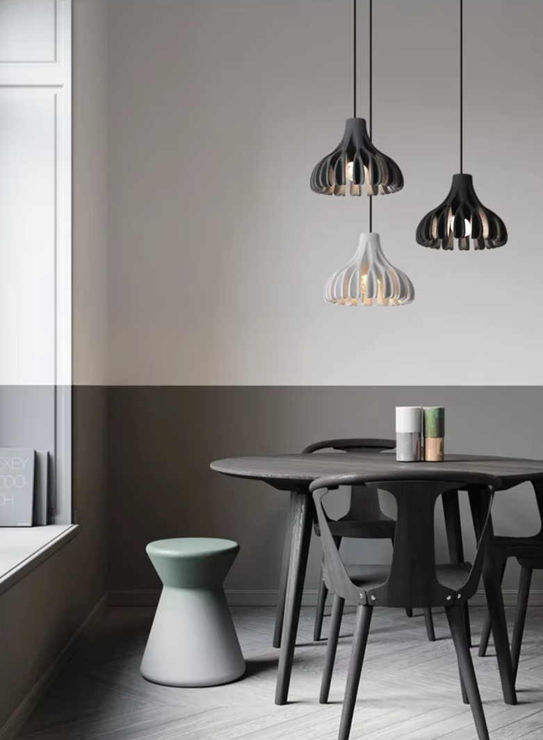 MacaronGlow Designer Resin Kroonluchter - hanglampen - materiaaldetail