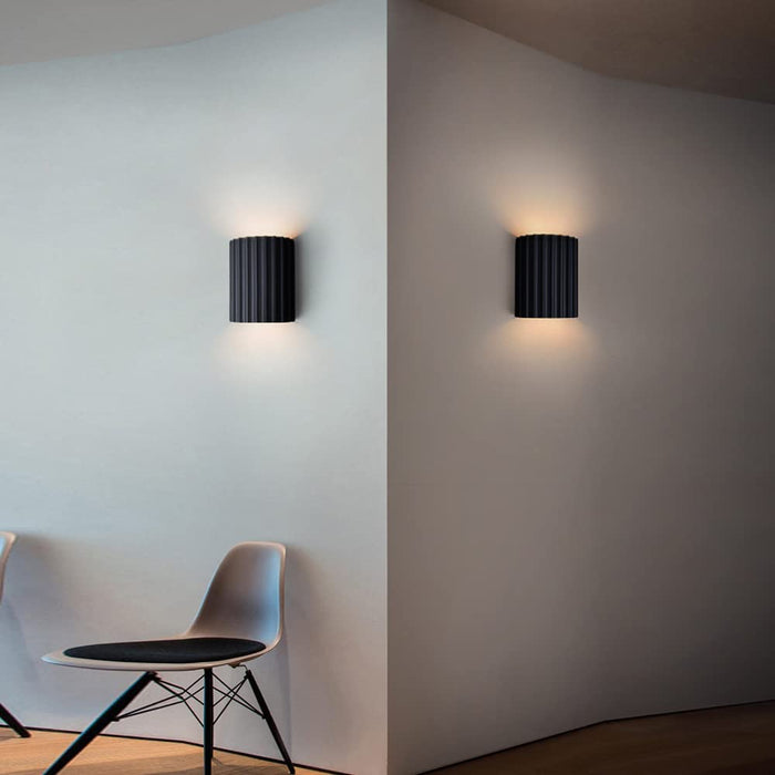 Moderne Halfronde Wandlamp Van Hars Voor De Woonkamer - wandlampen