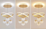 LumaCrest LED Hanglamp – Moderne Art Deco Sfeer voor Eetkamer en Woonruimte