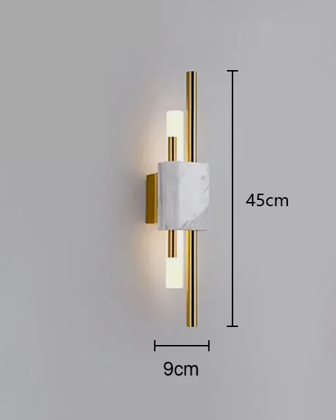 Modern Luxe Marmeren LED Wandlamp
