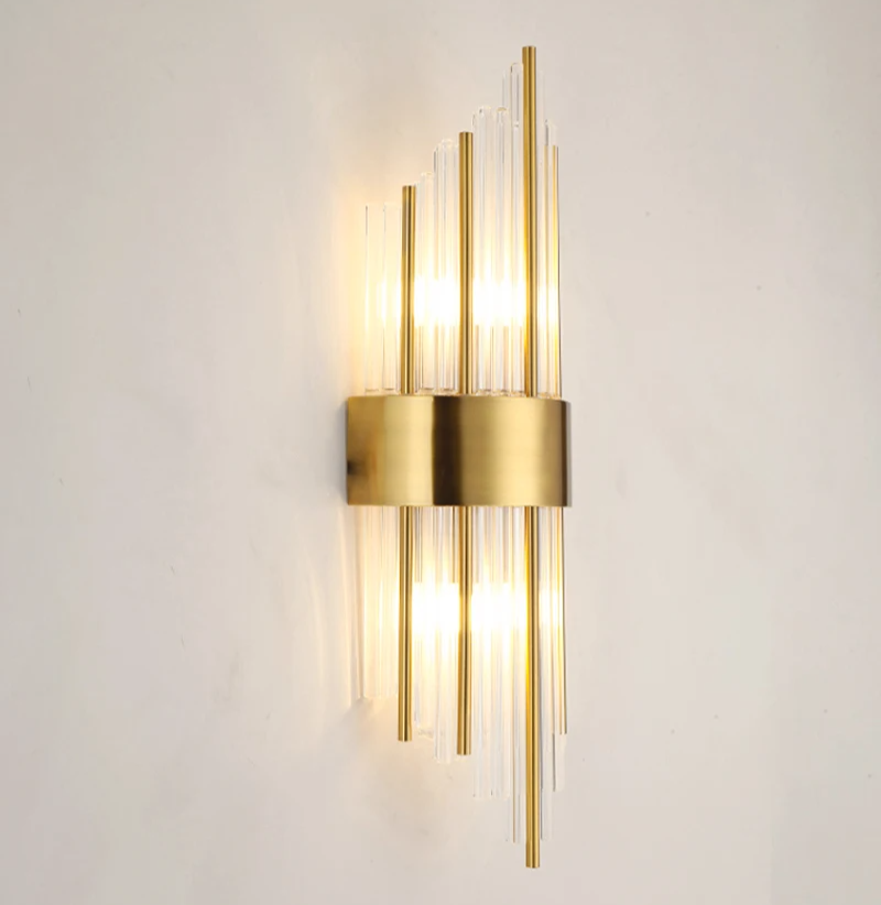 AuriLux Nordic Kristallen Wandlamp - wandlampen - zijaanzicht